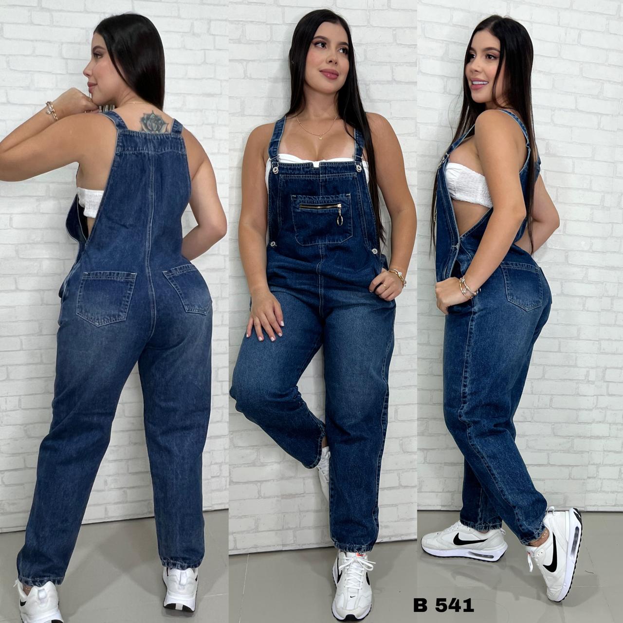 Braga enteriza en jeans de dama (rigido) 8029