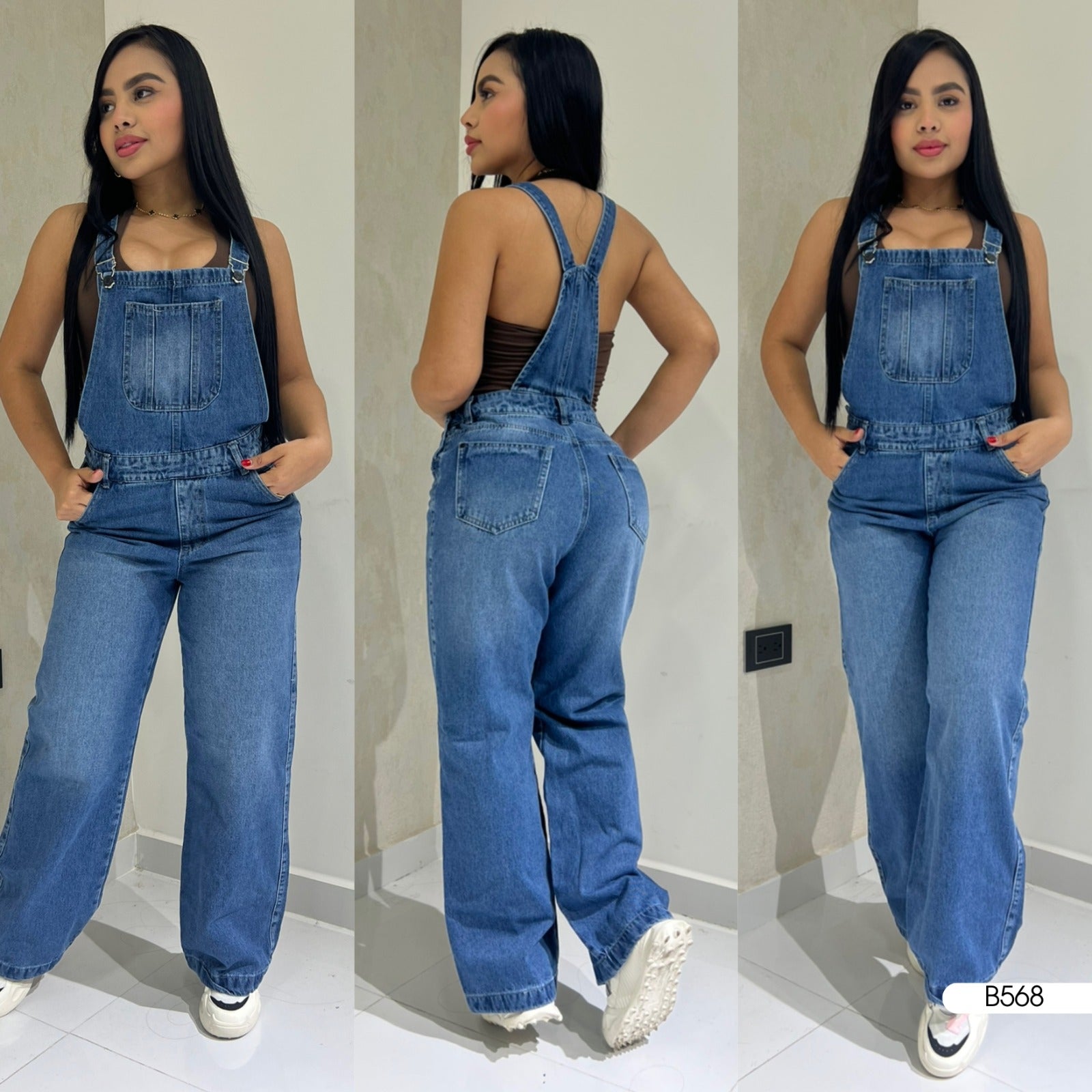 Braga enteriza en jeans de dama (rigido) 568
