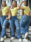 cargo en jeans de dama 9076