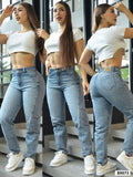 cargo en jeans de dama 9073