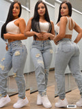 cargo en jeans de dama 9081