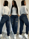 cargo en jeans de dama 9089