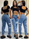 cargo en jeans de dama 9098