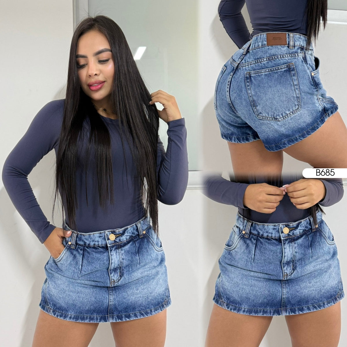 FALDA SHORTS RIGIDA 685
